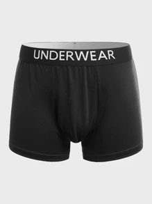 Extended Sizes Men 3pack Contrast Letter Tape Boxer Brief - Multicolor - View 9