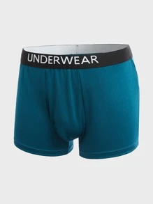 Extended Sizes Men 3pack Contrast Letter Tape Boxer Brief - Multicolor - View 10