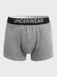 Extended Sizes Men 3pack Contrast Letter Tape Boxer Brief - Multicolor - View 14