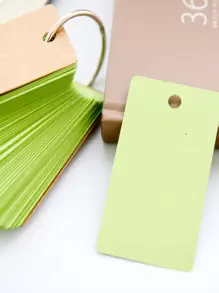 1pc Green Thick Ring Binder Memo Pad, 100 Pages - Green - View 1