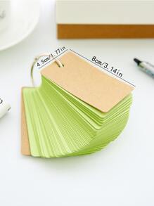 1pc Green Thick Ring Binder Memo Pad, 100 Pages - Green - View 3