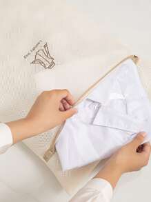 7 cái/bộ Túi Giặt, Túi Bảo Vệ Lưới Chống Biến Dạng Máy Giặt Dày, Thích Hợp Cho Áo Ngực, Giỏ Đựng Đồ Giặt, Hàng Dệt Kim, Đồ Lót, V.v. - Màu be - Xem 6