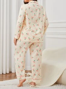 Bộ Giản Dị Kích Thước Lớn Túi Nút phía trước Chấm bi Rau quả Thanh lịch - Nhiều màu - Xem 2