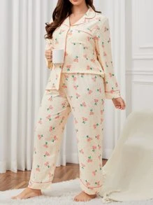 Bộ Giản Dị Kích Thước Lớn Túi Nút phía trước Chấm bi Rau quả Thanh lịch - Nhiều màu - Xem 1