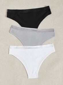 Plus 3pack Cherry Print Panty - Multicolor - View 2