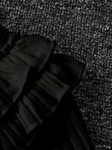 Niñas Camiseta ribete con fruncido & Falda con cinturón - Multicolor - Ver 3