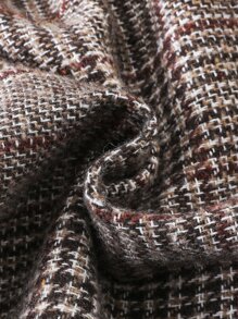 小男童格紋西裝領西裝外套和褲子無襯衫