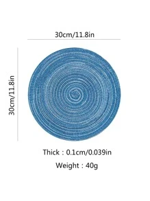 6 piezas Mantelito individual redondo lino - Multicolor - Ver 2