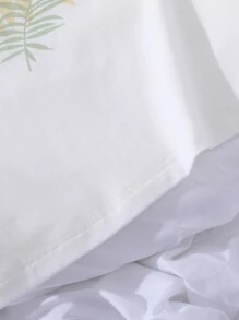 Boys Tropical & Letter Graphic Tee - White - View 3