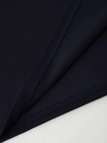 Manfinity Hombres Camisa polo con estampado de letra de color combinado - Azul y blanco - Ver 4