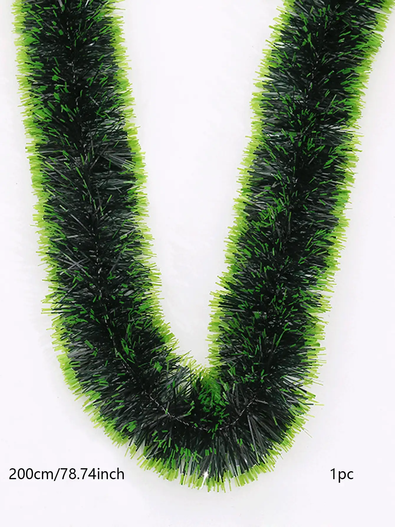 1 cây giả cây xanh Giáng sinh, màu xanh ô liu và trắng - màu xanh lá - Xem 2