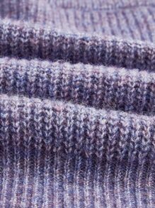 BizChic Foldover Ribbed Knit Sweater