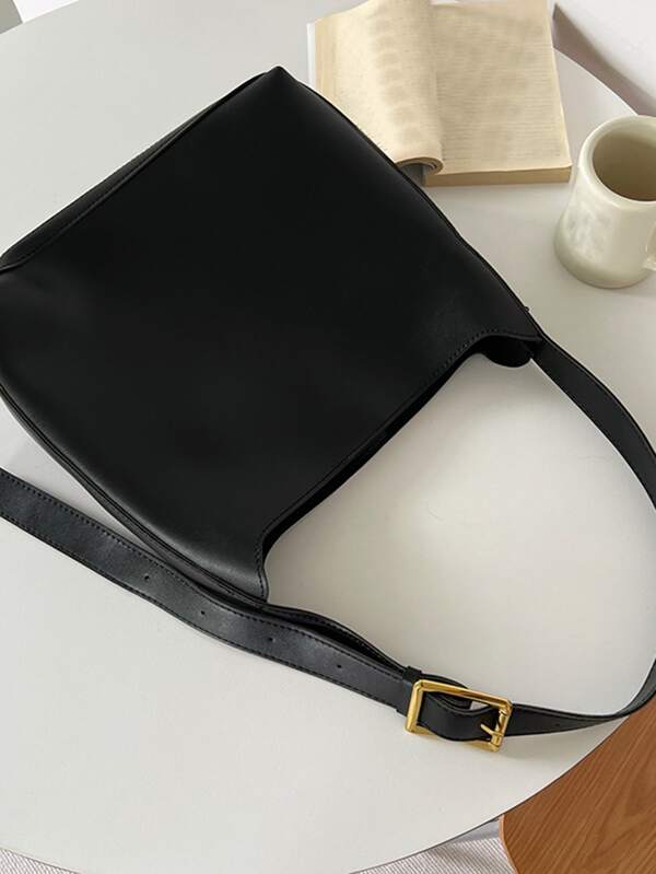 Minimalist Shoulder Bag With Inner Pouch SHEIN UK