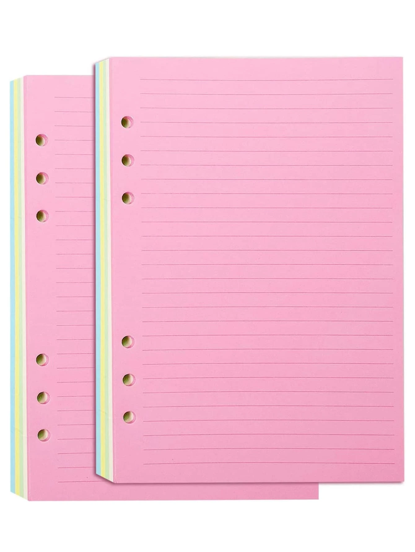 40pcs Mixed Color Binder Loose Leaf Journal Refill - Multicolor - View 1