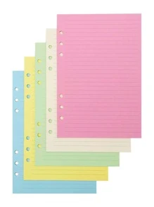 40pcs Mixed Color Binder Loose Leaf Journal Refill - Multicolor - View 2