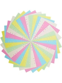 40pcs Mixed Color Binder Loose Leaf Journal Refill - Multicolor - View 6