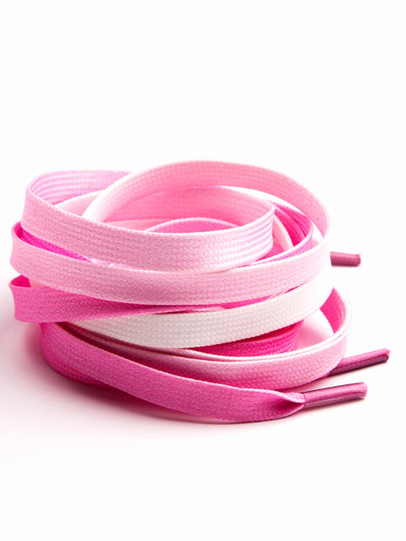 1pair Ombre Shoelaces - Pink - View 1