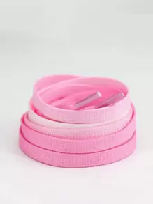 1pair Ombre Shoelaces - Pink - View 2