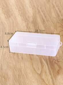 1 hộp đựng văn phòng phẩm trong suốt - Trong sáng - Xem 3