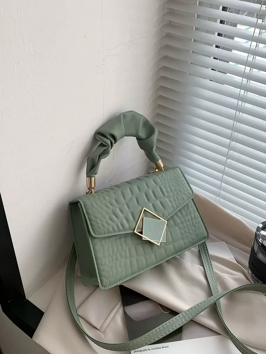 Damskie torebki listonoszki Pomarszczona nadruk krokodyli Regulowany Torebka z uchwytem górnym Modny