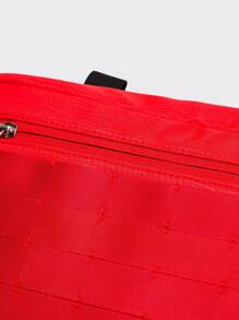 经典流行胸包 个性化街头战术纯色大容量可调节肩带工作服休闲背心胸包 适合户外登山徒步和骑行。 - 紅色 - 查看 7