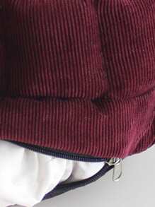 1pc Two Tone Hamster Bed - Burgundy - View 4