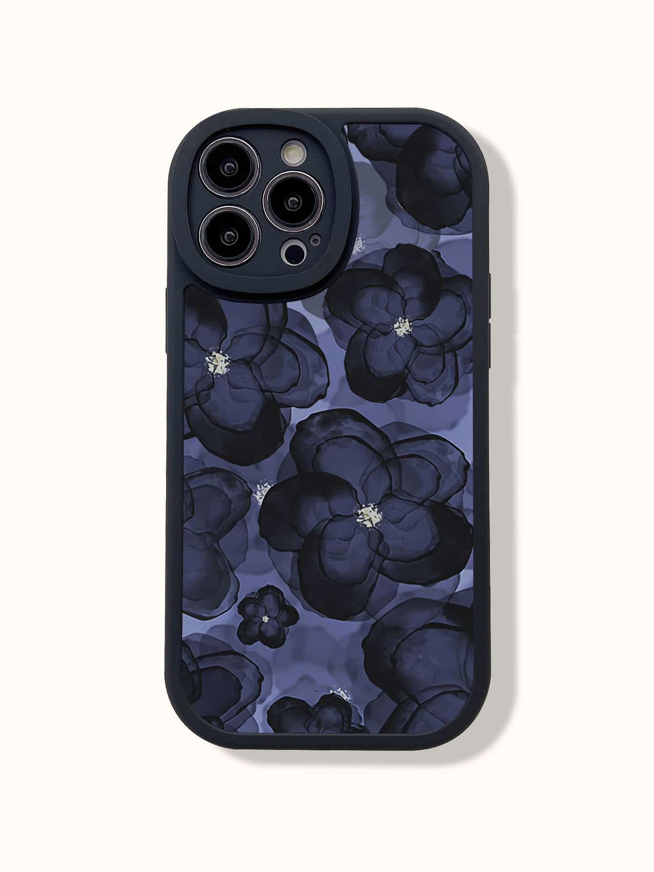 1入組花卉圖案手機殼 - 彩色 - 查看 1