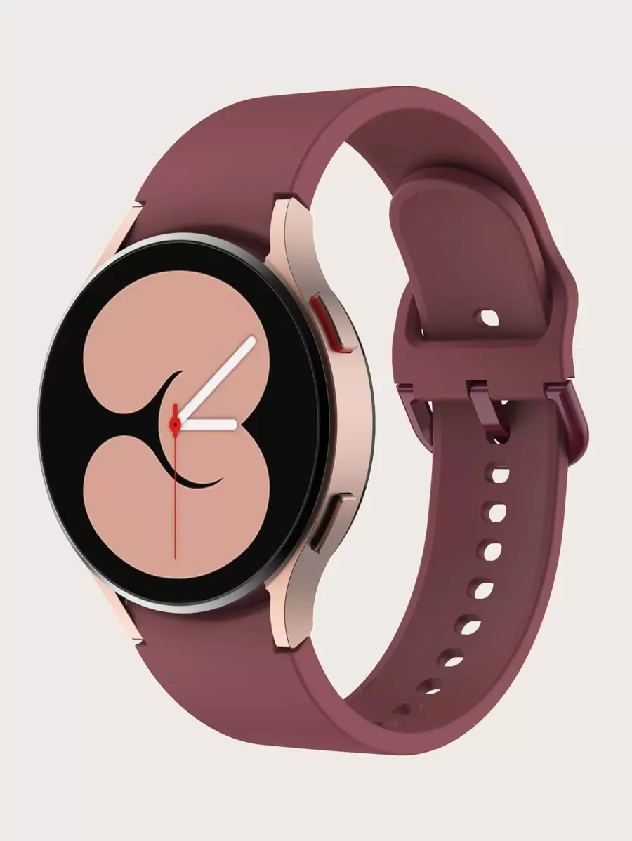 1 条柔软硅胶运动表带，兼容三星 Galaxy Watch 6 44mm 40mm/Galaxy Watch 5/Watch 4 40mm 44mm/Galaxy Watch 5 Pro 45mm/Watch 6 Classic 47mm 43mm，男女通用，可作为返校学生的礼物 - 咖啡棕 - 查看 1