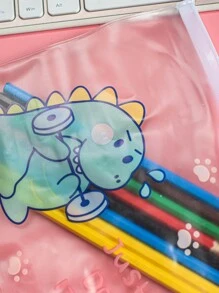 1入組卡通恐龍圖案筆袋