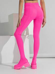 螢光紅防水台連褲襪靴子