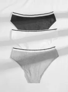 Quần lót Nữ Tương phản ràng buộc In - Nhiều màu - Xem 2