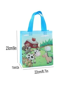 4pcs Cow Pattern Gift Bag - Multicolor - View 2