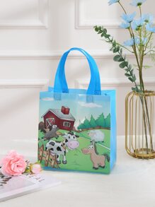 4pcs Cow Pattern Gift Bag - Multicolor - View 3
