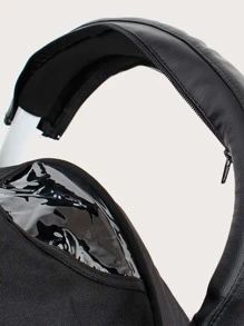 1入組素色折疊式嬰兒車扶手罩 - 黑色 - 查看 5