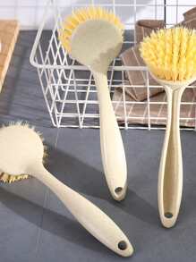 1pc Long Handle Cleaning Brush - Beige - View 6