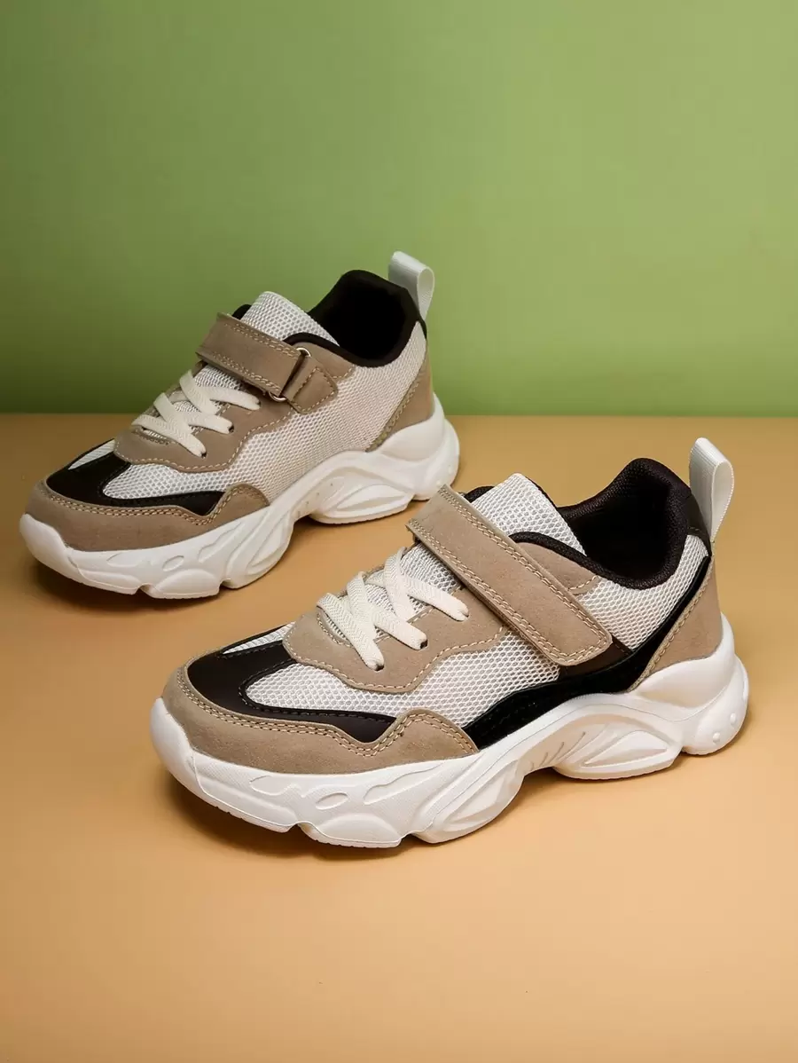 男童春秋透气休闲魔术贴运动鞋多色男童热卖 - 彩色 - 查看 1