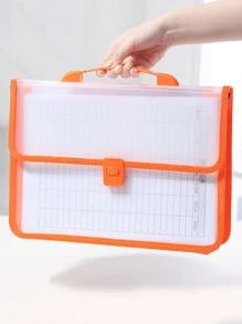 1 pieza Bolsa de archivo de color al azar