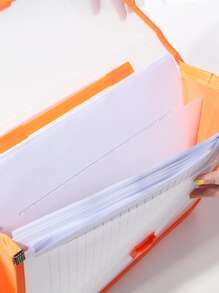 1 pieza Bolsa de archivo de color al azar