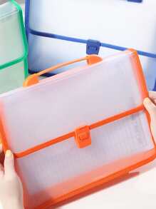 1 pieza Bolsa de archivo de color al azar