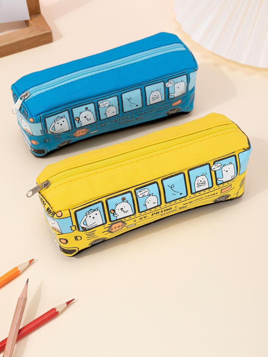 Hộp đựng bút chì đồ họa hoạt hình 1pc - Nhiều màu - Xem 1