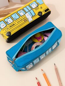 Hộp đựng bút chì đồ họa hoạt hình 1pc - Nhiều màu - Xem 3