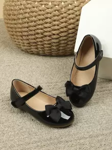 Płaskie obuwie dziecięce Kokardka Prosty Obuwie mary jane - Czarne - Zobacz 7