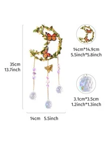 1入組蝴蝶和月亮設計掛飾 - 彩色 - 查看 4