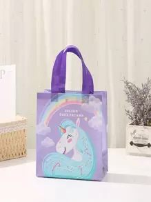 4入組獨角獸樣式禮品袋 - 彩色 - 查看 3