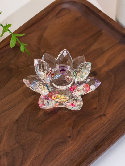 حامل شمعة شكل زهر قطعة واحدة