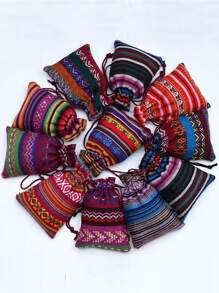 5入組幾何樣式隨機禮品袋 - 彩色 - 查看 2