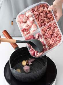 1入組透明餐飲保鮮收納盒 - 無色 - 查看 2