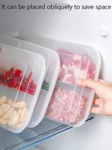 1入組透明餐飲保鮮收納盒 - 無色 - 查看 5