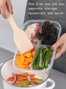 1入組透明餐飲保鮮收納盒 - 無色 - 查看 7