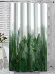 1pc Rèm tắm chống thấm in hình cây - Nhiều màu - Xem 1